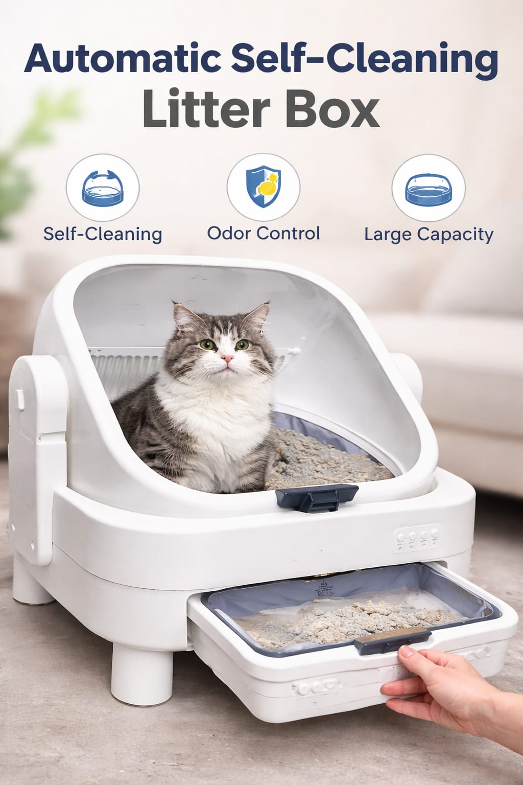 self cleaning cat litter box