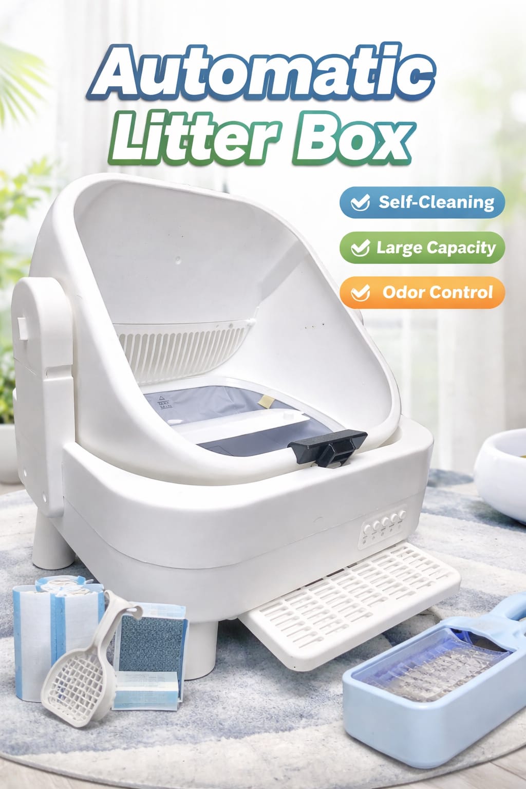 self cleaning cat litter box